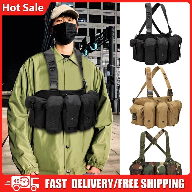 800D Oxford Airsoft Vest Gear Pack Adjustable Molle Magazine Pouch Quick Release