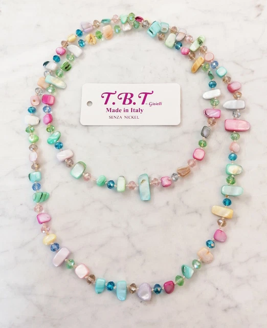 Collier Multicolore Perles De Culture Tahiti Et Perles D'eau Douce - Argent 925, Neuf Avec étiquettes