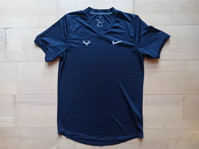 Nike Rafael Nadal Challenger Tennis Shirt 2020 ATP Indoor Finals schwarz S