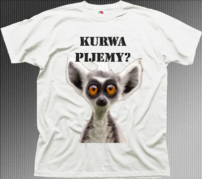 Polish Polska koszulka PIJEMY rude funny white t-shirt 9962