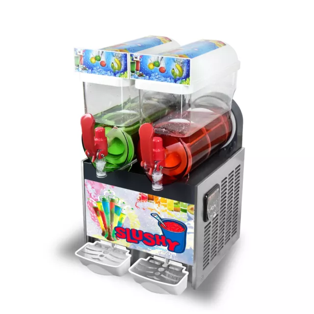 USA Commercial 2x15L tanks slush machine, Margarita slushy frozen drinks machine