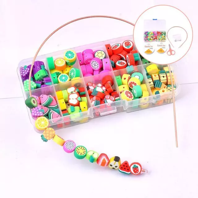 Fruits Clay Fruit Beads Spacer Shape Polymer Clay Bead Jewelry Bracelet DIY  10pc 