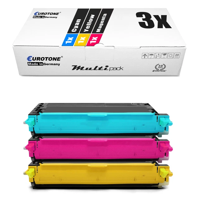 3x Eco Cartridge for Dell 3110-cn 3115-cn
