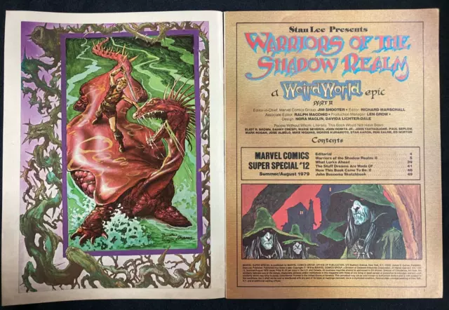 '79 Aug Warriors Of The Shadow Realm Magazine #12 Part Ii Tyndall's Quest Cf 2