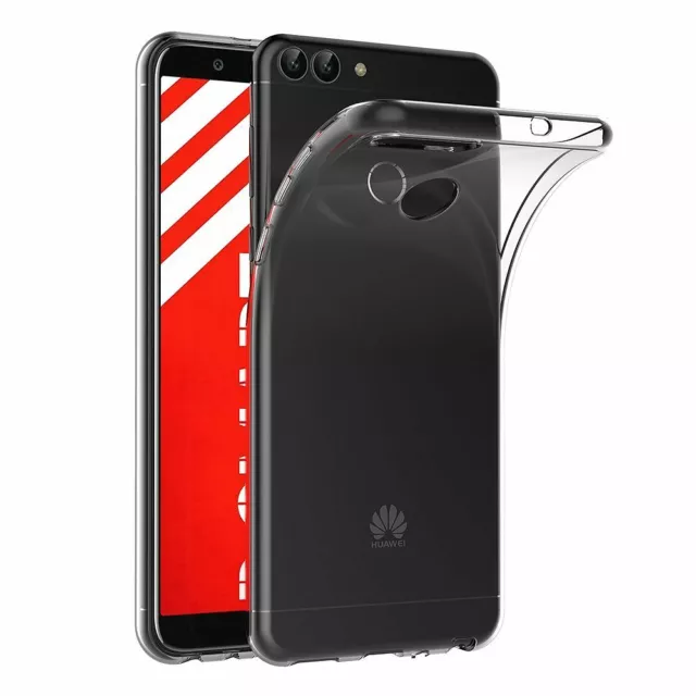 COVER TRASPARENTE per HUAWEI P SMART 2018 Custodia Slim Morbida Silicone TPU