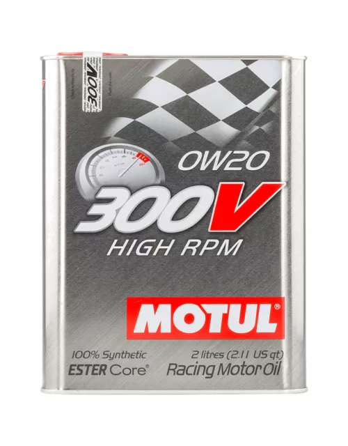 MOTUL Aceite lubricante altas prestaciones 300V HIGH RPM 0W20 2L