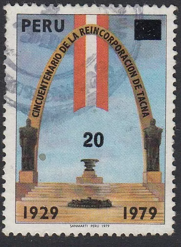 Peru 691A 1979 Cincuentenario De La Reincorporación Von Tacna MNH