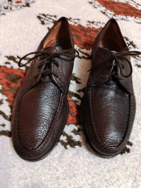 Herren Lederhalbschuhe Pitti Shoes, Italien Größe 46, dunkelbraun, neu