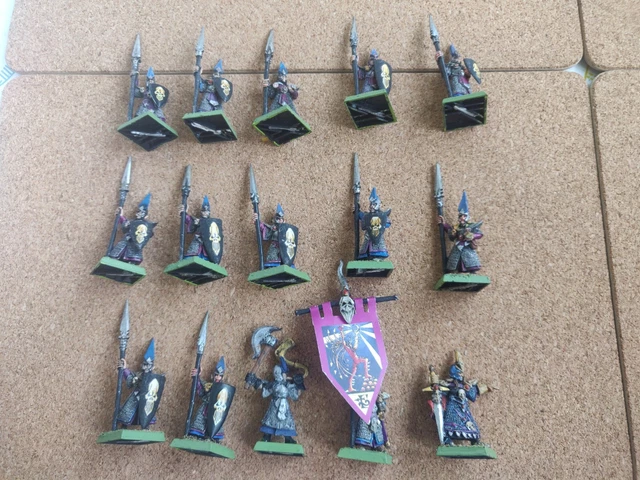 WFB Warhammer Citadel Dark Elf Elves Spearmen Games Workshop GW OOP X15