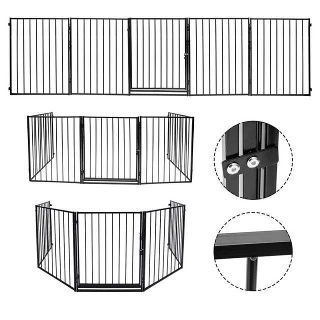 Cancelletto Di Sicurezza Per Bambini E Cani Regolabile: Griglia MDF Bianca 70 Cm, Larghezza Max 206.5 Cm