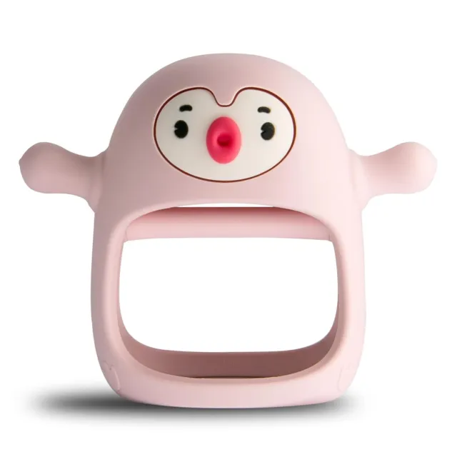 Smily Mia Penguin Buddy Never Drop Silicone Baby Teething Toy for 0-6month Infan