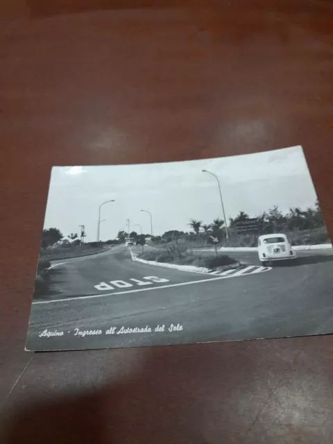 Cartolina Aquino_ Ingresso All'autostrada Del Sole
