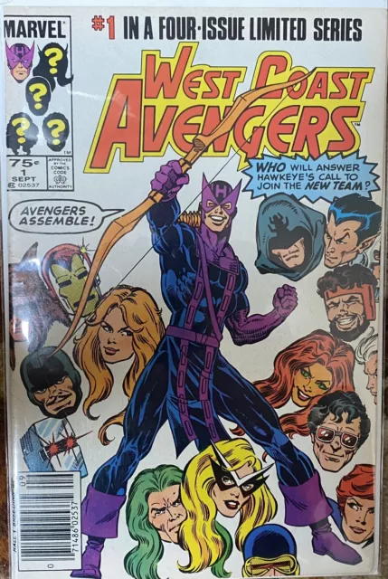 West Coast Avengers #1 (1984) Marvel Comic. Hawkeye. Limited Series.