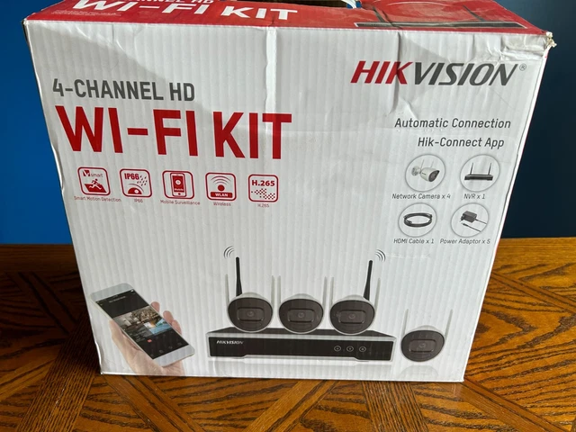 Hikvision Wi-Fi Kit   EKI-K41B44W   4CH NVR,  4MP Cameras