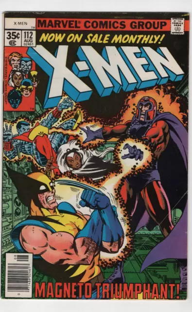 Uncanny X-Men #112 Iconic Magneto vs Wolverine George Perez 1978 Marvel Comics