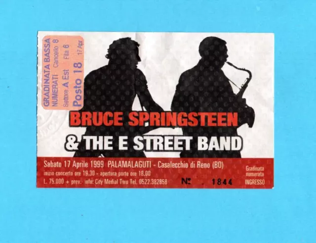 Ggbs-94-B.springsteen-Casalecchio Reno-17 Aprile 1999-Biglietto Concerto/Ticket