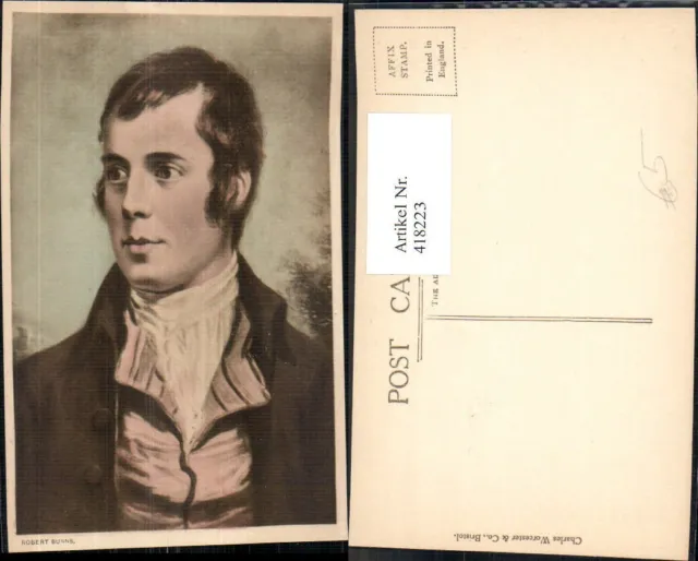 418223,Robert Burns Portrait Kunst Wissenschaft