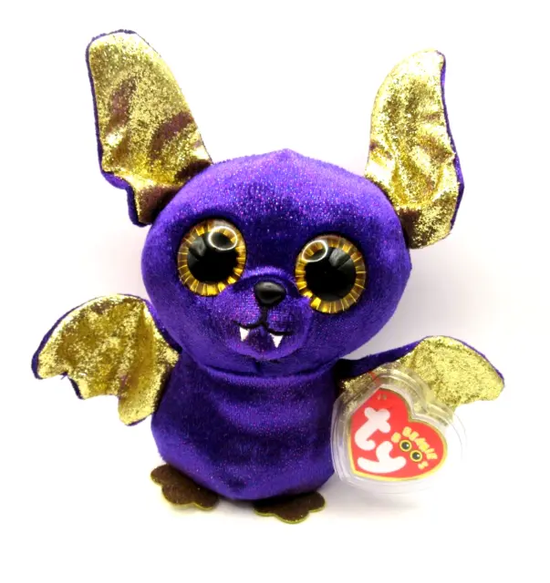Ty Beanie Baby Boo - Zählen - Lila Halloween-Schläger - Neuwertig - Ausverkauft Mit Etikett