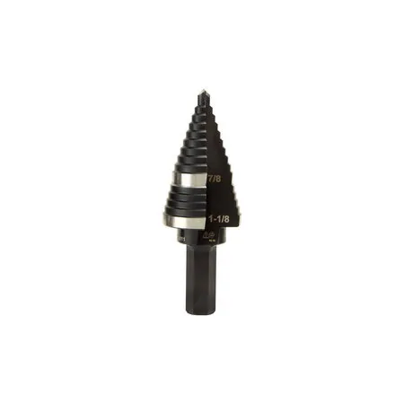 Klein Tools Ktsb11 Step Drill Bit #11 Double-Fluted 7/8 To 1-1/8-Inch
