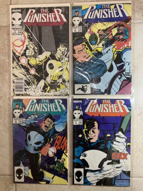 The Punisher, Lot of 8, issues 2, 3, 4, 5, 6, 7, 8 & 9. High Grade