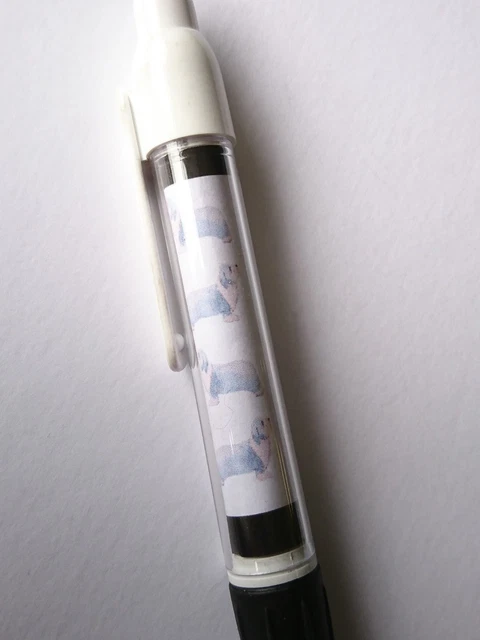Bearded Collie Retractable Ball Pen Black Ink by Curiosity Crafts