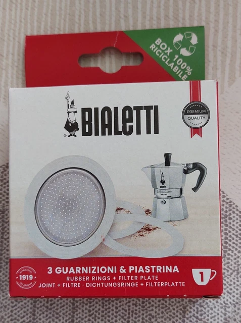 Bialetti Moka Pot Stainless Steel Stovetop Spare Parts 3x Seals