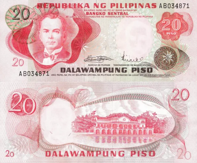 Philippines ND 1970 - 20 piso - Pick 150 UNC