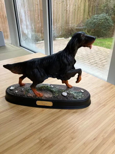 Large Gordon Setter - Royal Doulton - Dog Figurine by John Beswick 1980s