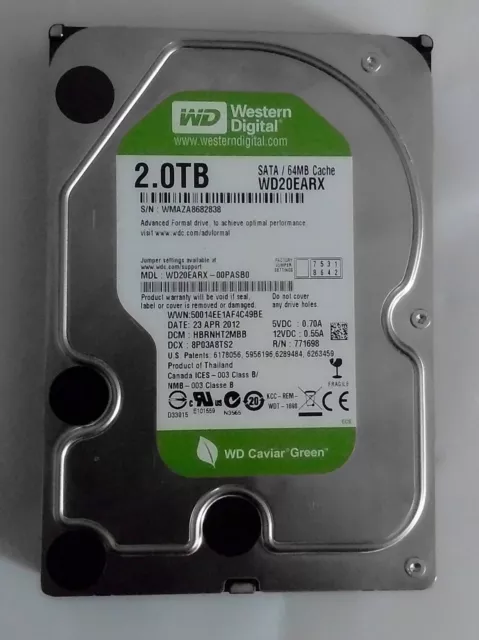 Wdc wd20earx hotsell