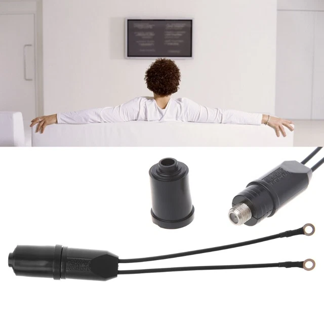 1PCS TV Antenna 300-75 Ohm Coaxial Cable Matching UHF/VHF/FM 2