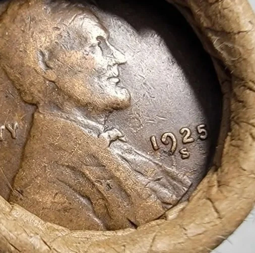 WHEAT PENNY ROLL UNSEARCHED Estate .Indian Head , Old Vintage Coin