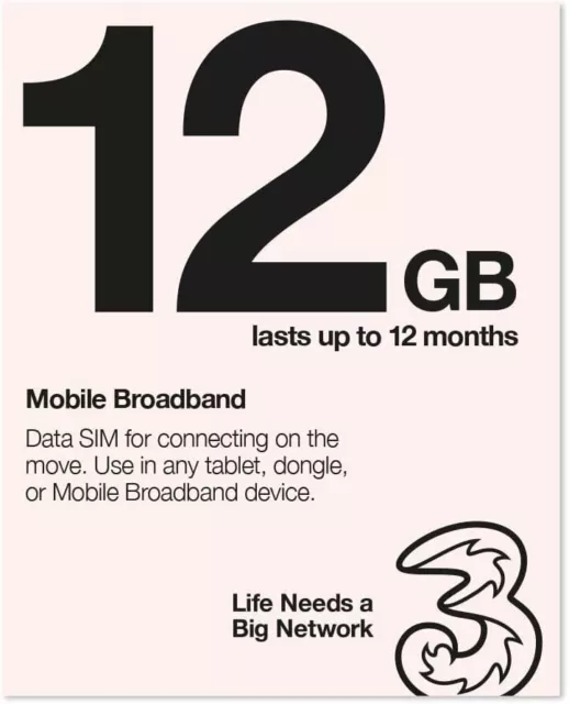 Tre SIM 3G 4G 5G pronte all'uso per dispositivi mobili a banda larga precaricate per dongle