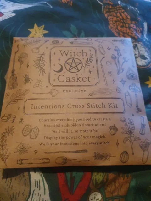Witchcasket Exclusive Intentions Cross Stitch Kit.  New. Uk Only Sorry