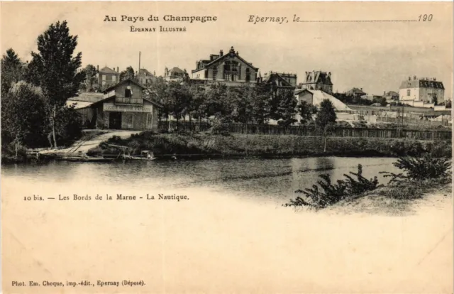 CPA ÉPERNAY Illustrated - Les Bords de la Marne - (742523)