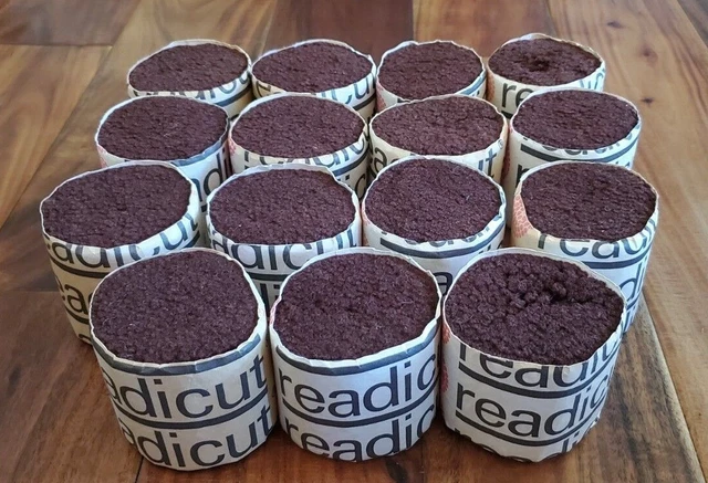 ROLLOS DE HILO DE LANA Lor 14 REDICUT Tono 26 MARRÓN Gancho de pestillo Hecho INGLANDIA