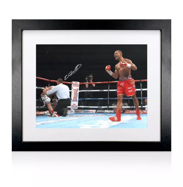 Gerahmtes Kell Brook signiertes Foto - vs Kevin Bizier Autogramm