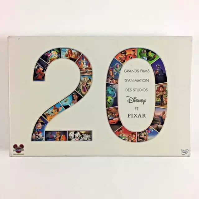 20 Grands Films D'animation des Studios Walt Disney et Pixar / Coffret 20 DVD