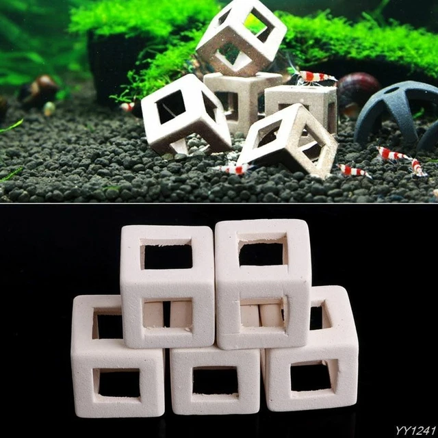 Shrimp Small Fish Ceramic Home Shelter Cave Breeding For Aquarium Fish-Tank 5Pc