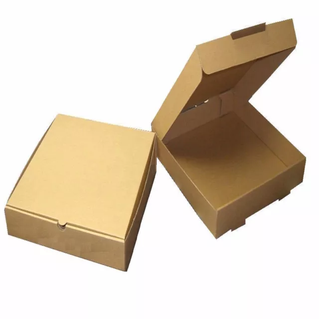 Brown Plain Pizza Boxes Takeaway Pizza Box Strong Postal Boxes 7 - 20 Inch