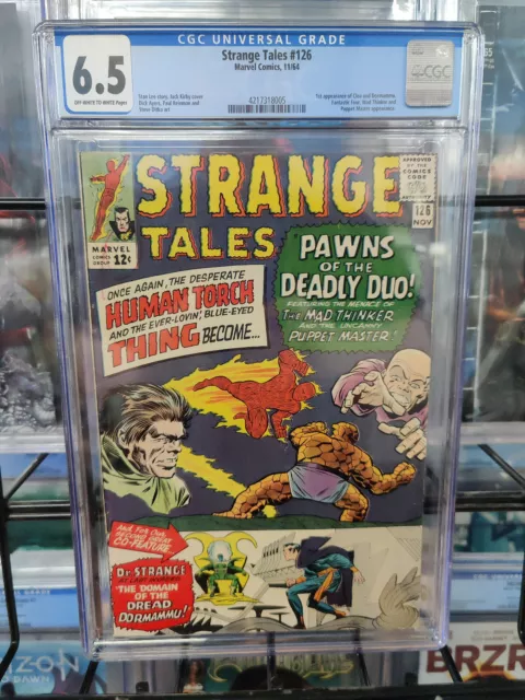 Strange Tales #126 (1964) - Cgc Grade 6.5 - 1St Appearance Of Dormammu & Clea!