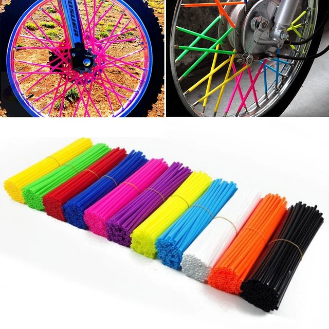 72X Cerchione Cover Copriraggi Orlo Cover Moto Dirt Bike Plastica Utile
