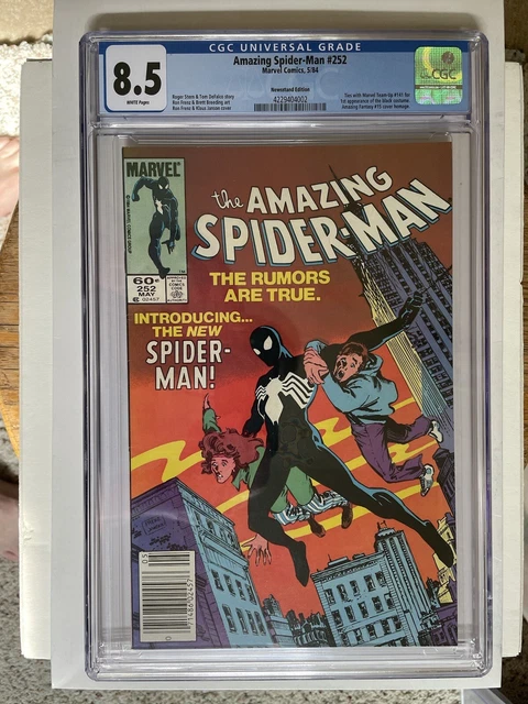 Amazing Spider-Man #252 (1984) CGC 8.5 /VF+ 1st Black Costume Venom-30% Off SALE