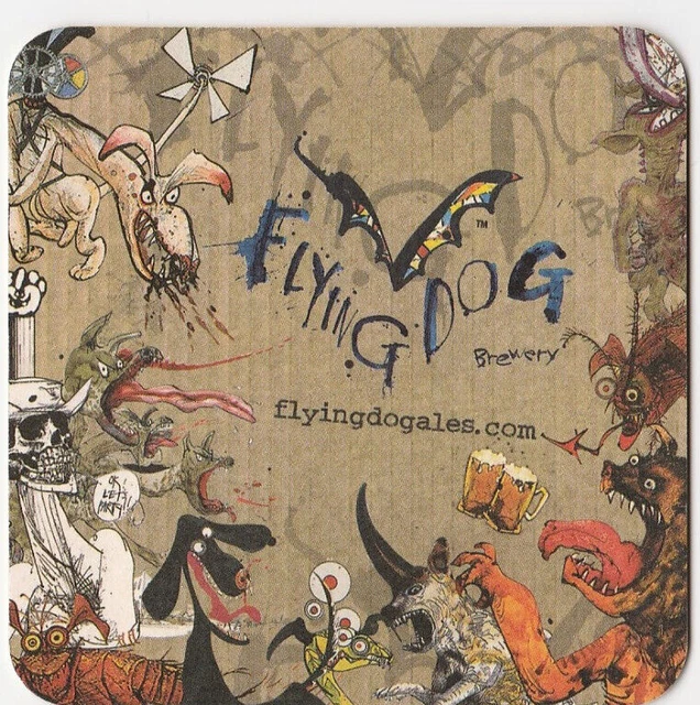 Flying Dog Brewery Beer Coaster Aspen /  Denver CO