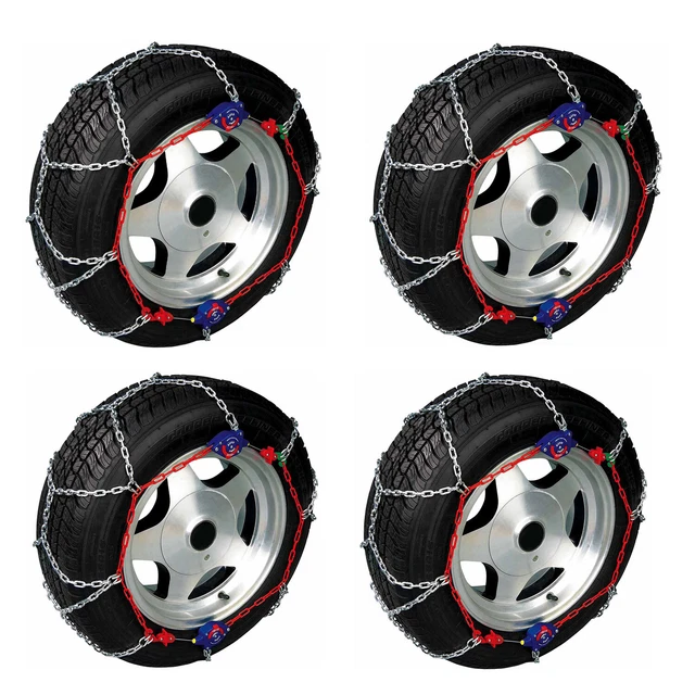 Auto-Trac Series 1500 Pickup Truck/SUV Traction Snow Tire Chains, Pair (2 Pack)