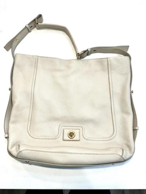 Marc By Marc Jacobs Revolution Leather Hobo Large Shoulder Bag, Off White