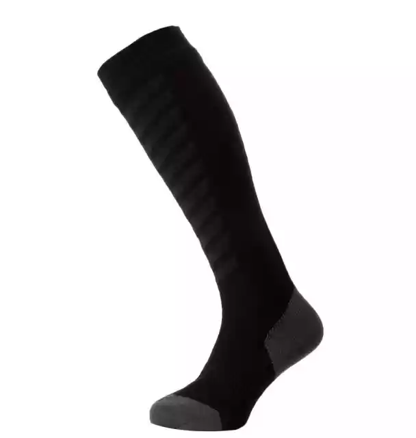 SealSkinz MTB Thin Knee - Waterproof Socks - Black / Anth / Charcoal - S / XL