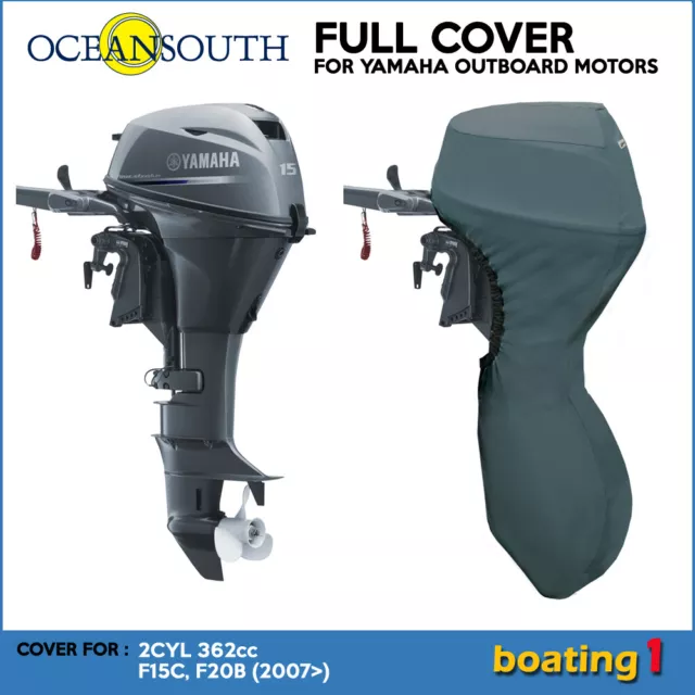 Full Cover for Yamaha Outboard Motor Engine 2CYL 362cc F15C, F20B (2007>) - 20"