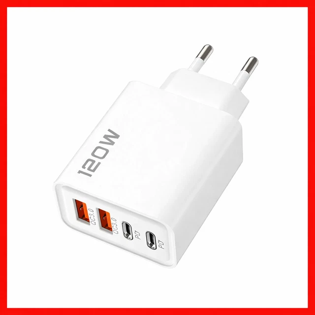 Chargeur Mural Double Port USB Tooq 17W - Prise EU, Noir, 2 Ports, Neuf TQWC-1S02