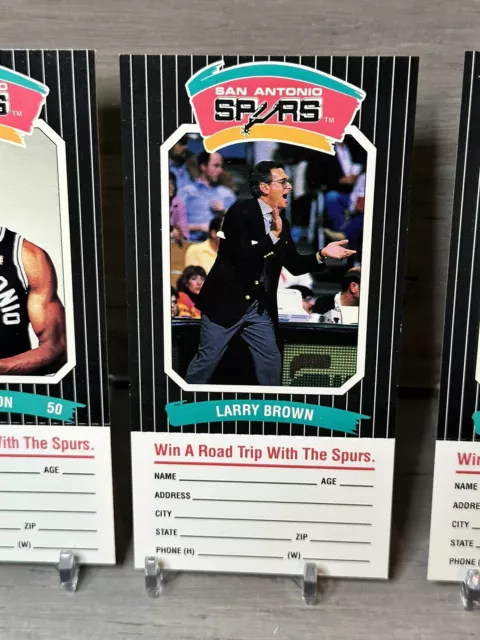 RARE 1989 San Antonio Team Win a Road Trip w/ the Spurs PROMO TIX David Robinson 3