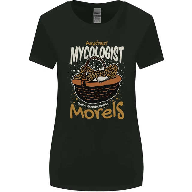 Amateur Mycologist Funny Mushroom Womens Wider Cut T-Shirt